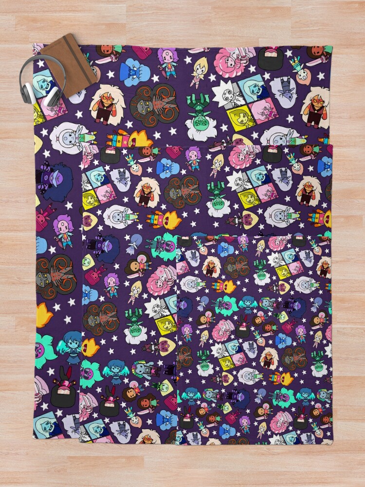 Throw Blanket, Crystal Gems designed and sold by wss3