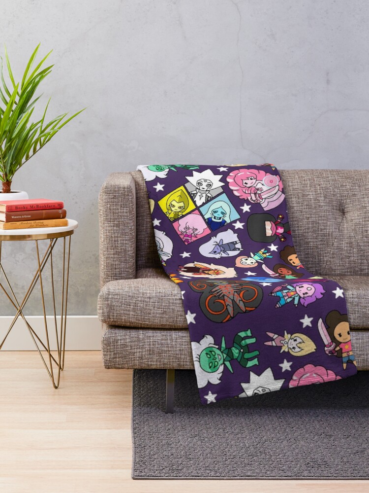 Thumbnail 2 of 6, Throw Blanket, Crystal Gems designed and sold by wss3.