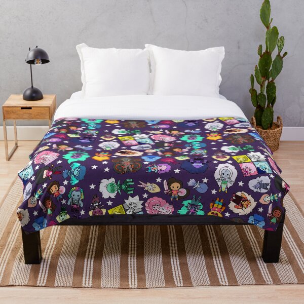 Crystal Gems Throw Blanket