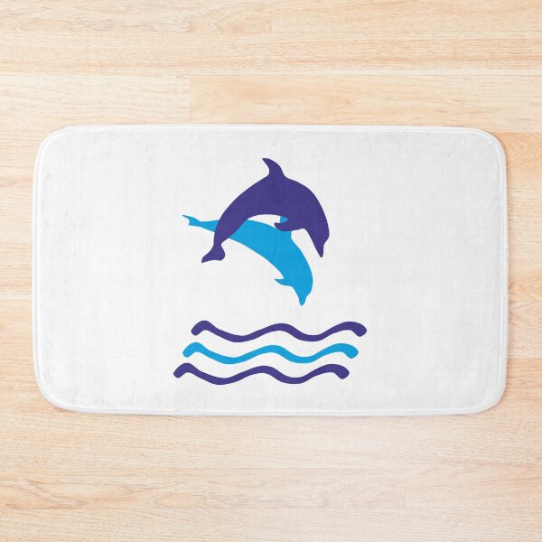 Item preview, Dolphins and waves designed and sold by claudiasartwork.