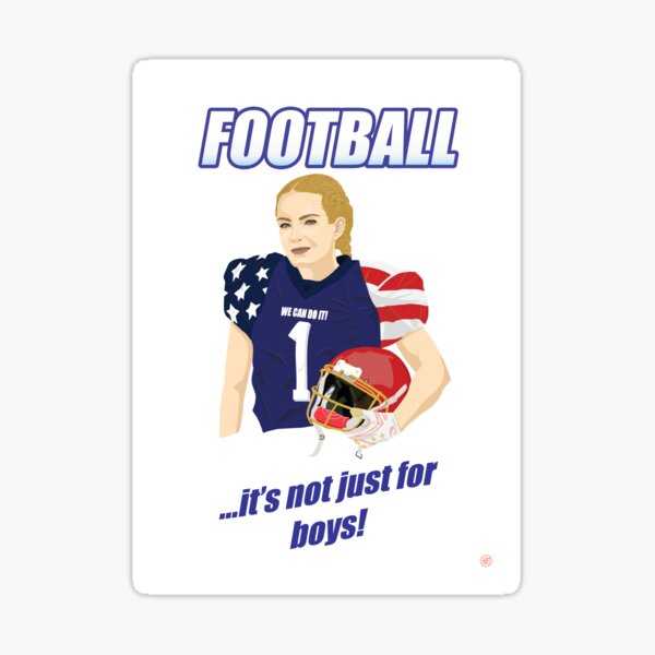 Item preview, Football...it's not just for boys!  designed and sold by WayneBrant.