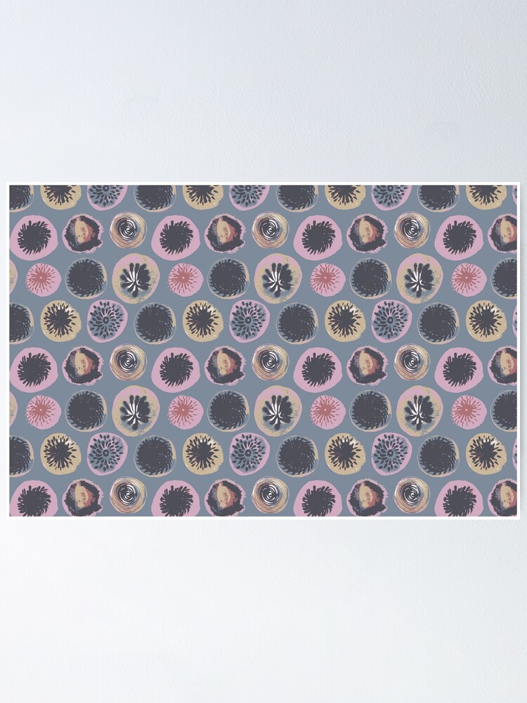 Imagen 1 de 3, Póster con la obra Tribal Circles Pattern, diseñada y vendida por louweasely.