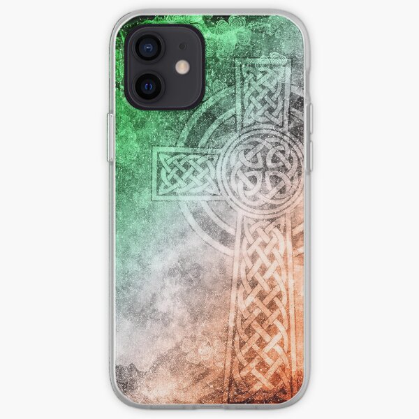 Distressed Irish Celtic Cross iPhone Soft Case