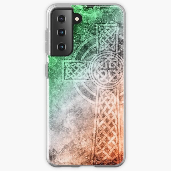 Distressed Irish Celtic Cross Samsung Galaxy Soft Case