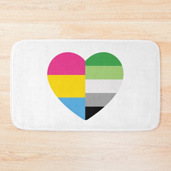 Item preview, Aromantic Pansexual Heart designed and sold by dlpalmer.