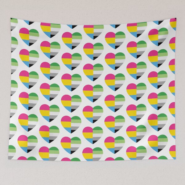 Item preview, Aromantic Pansexual Heart designed and sold by dlpalmer.