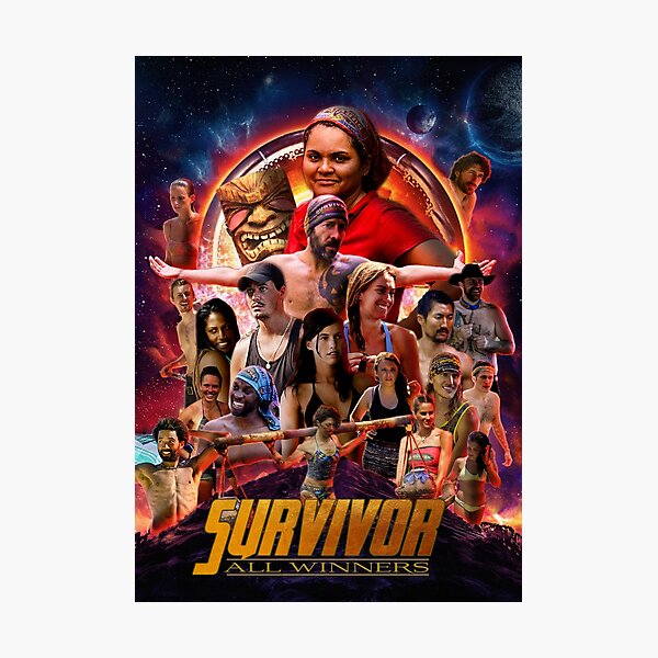 Survivor All Winners Poster Photographic Print