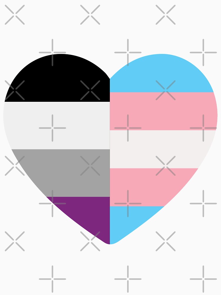 Transgender Asexual Heart T Shirt By Dlpalmer Redbubble 0425