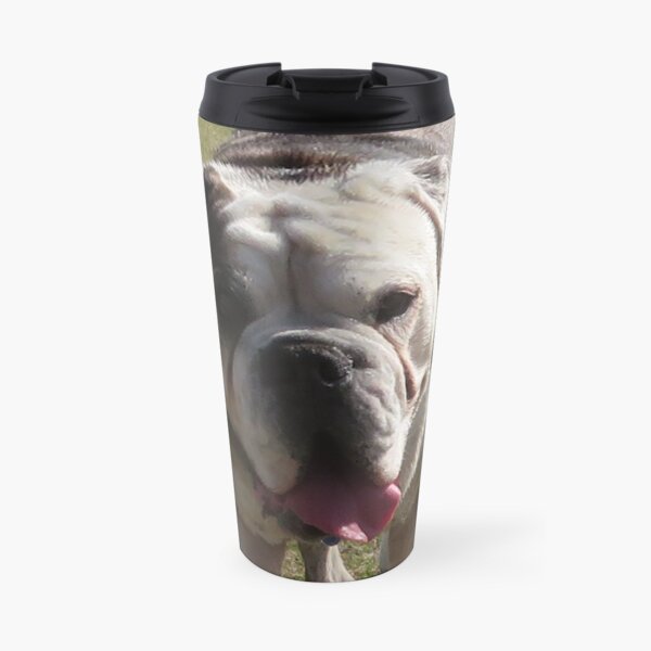 Bulldog strolling toward me Travel Mug