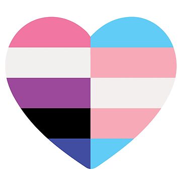 Transgender Trans Transpride Sticker By Gee Theyhe - Genderfluid