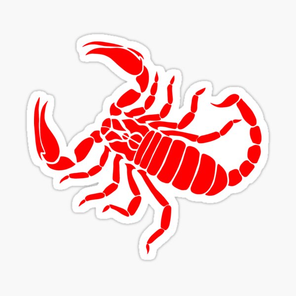 roter Skorpion Sticker