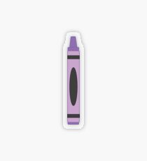 Purple Crayon Transparent Sticker