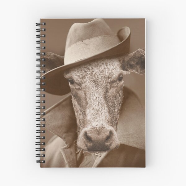 Item preview, "Cow"boy Western Cowboy Art, Cow Photo, Anthropomorphic, Anthropomorphism  designed and sold by UrbanMenagerie.