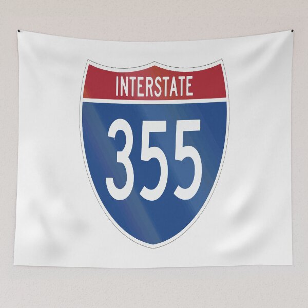Item preview, Interstate 355 I-355 Veterans Memorial Tollway Chicago  Illinois State Toll Highway  designed and sold by ProjectX23.