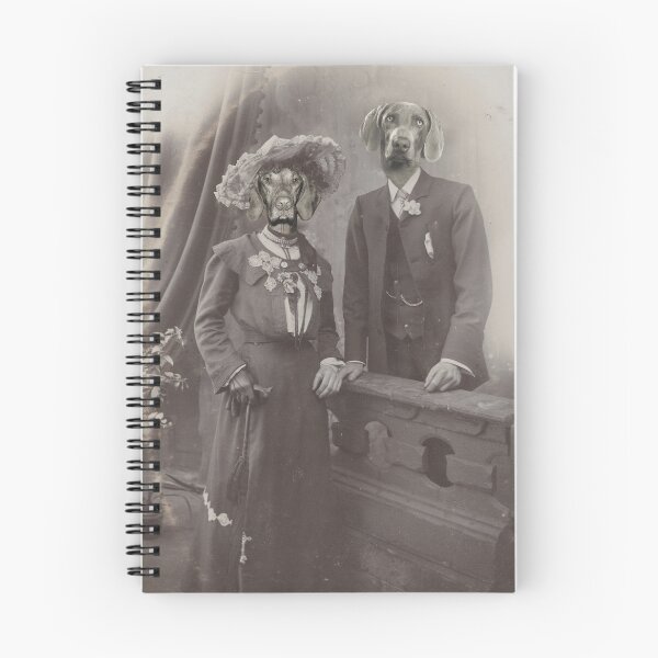 Item preview, Vizla Dog Couple, Funny Anniversary Gift, Victorian Couple, Anthropomorphism  designed and sold by UrbanMenagerie.