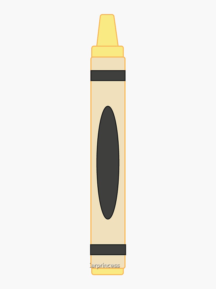 Yellow Crayon Sticker For Sale By Carprincess Redbubble Yellow Crayon Sticker For Sale By Carprincess Redbubble