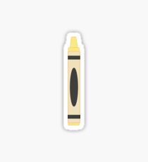 Yellow Crayon Sticker