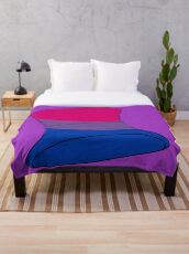 AHiT Bi Pride Hat Throw Blanket