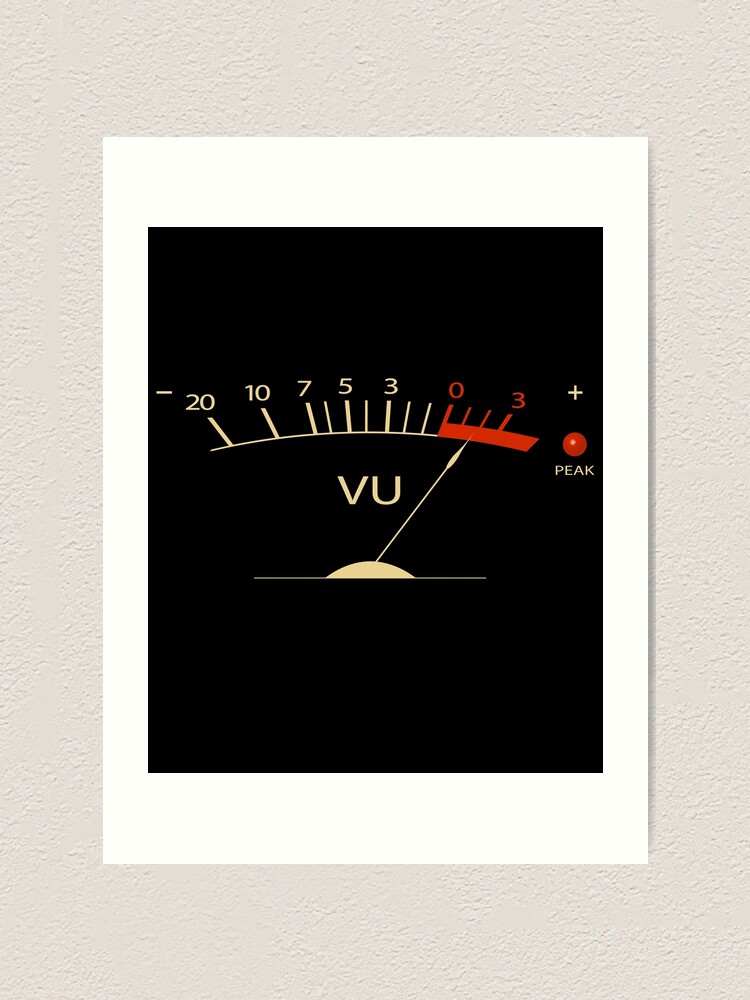 VU meter hi-fi vintage stereo | Art Print