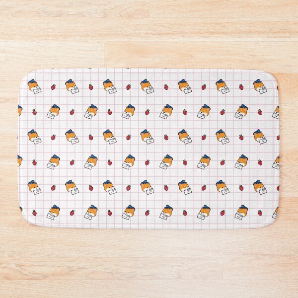 Item preview, Love Mail ~ Kawaii Red Tan Shiba in Pink Graph Paper designed and sold by CandyHorrorShop.