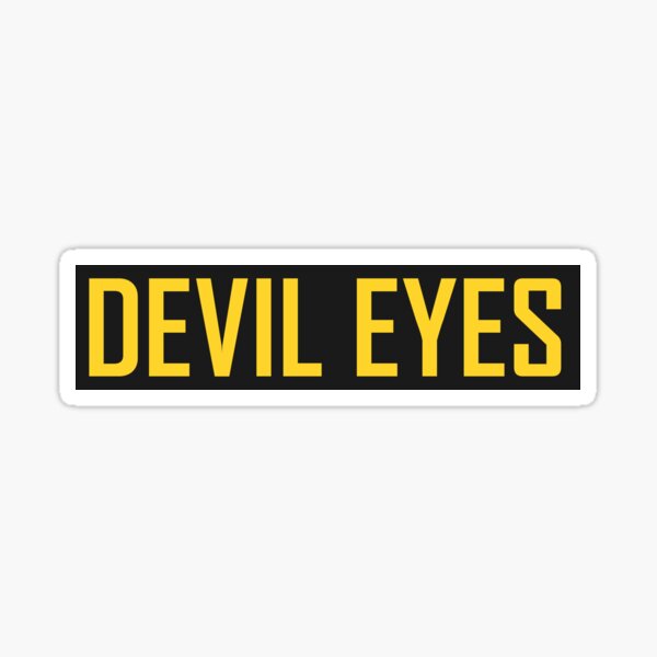 Devil EYES Vinyl Sticker