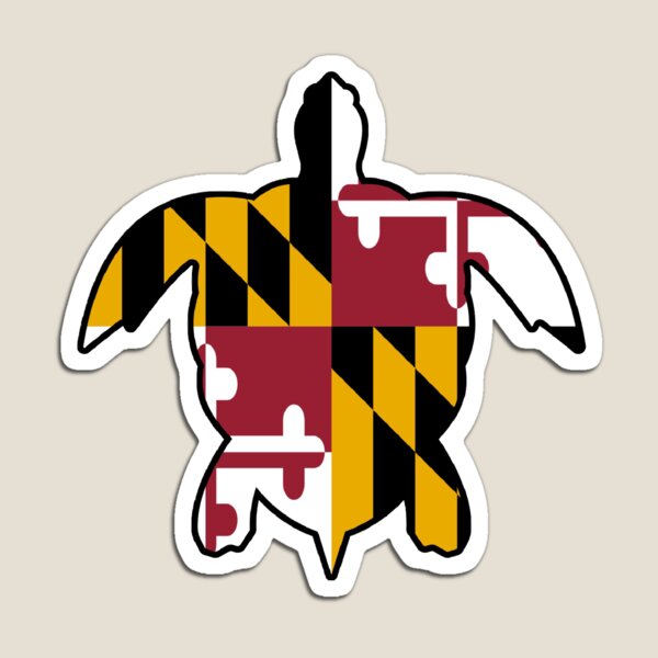 Vista previa del artículo con la obra «Bandera de Maryland tortuga», diseñado y vendido por Lexi Ostrager.