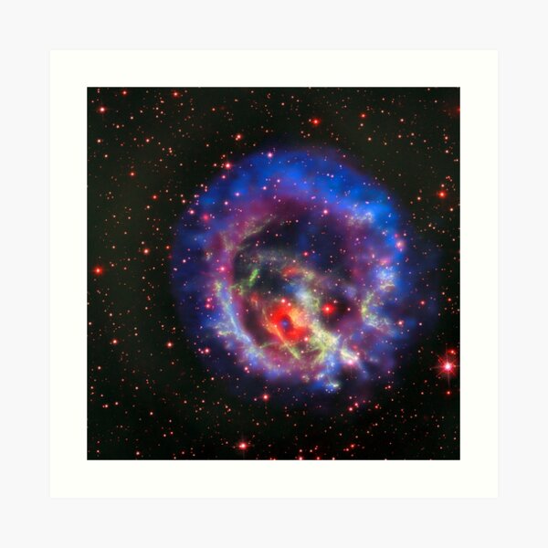 Supernova Remnant with a Neutron Star, about 200000 Light Years from Earth Art Print