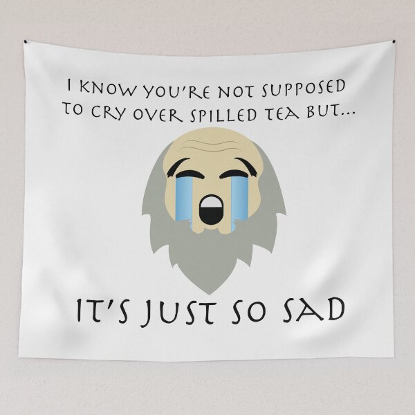 Aperçu de l'œuvre Oncle Iroh pleurant Emoji "si triste!" créée et vendue par PrinceTumi.