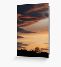 Tyneside sunset Greeting Card
