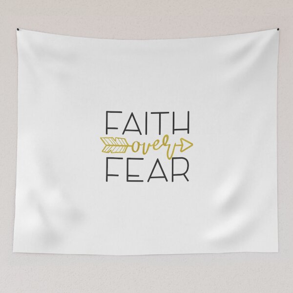 Item preview, INSPIRATIONAL CHRISTIAN BIBLE VERSE product - FAITH OVER FEAR designed and sold by rdorsey8.