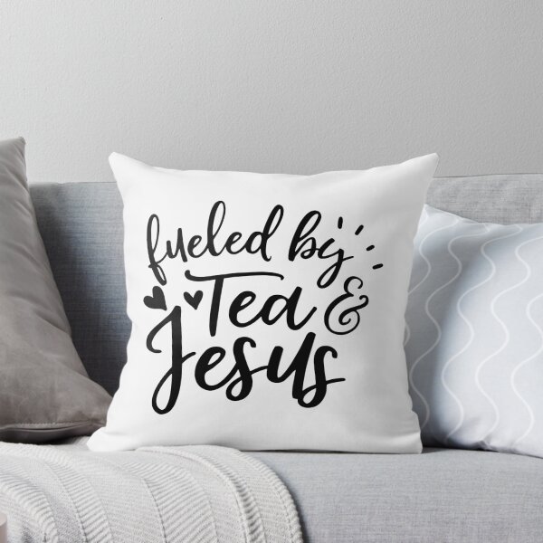 Item preview, TEA LOVERS TEA graphicS - FUELED BY TEA AND JESUS print designed and sold by rdorsey8.