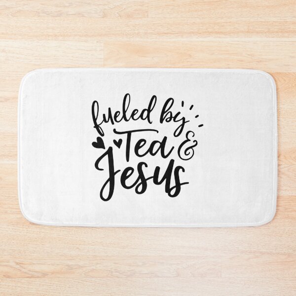 Item preview, TEA LOVERS TEA graphicS - FUELED BY TEA AND JESUS print designed and sold by rdorsey8.