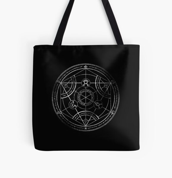 Human transmutation circle - chalk All Over Print Tote Bag