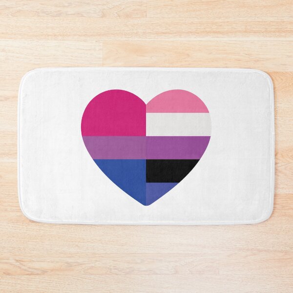 Item preview, Genderfluid Bisexual Heart designed and sold by dlpalmer.