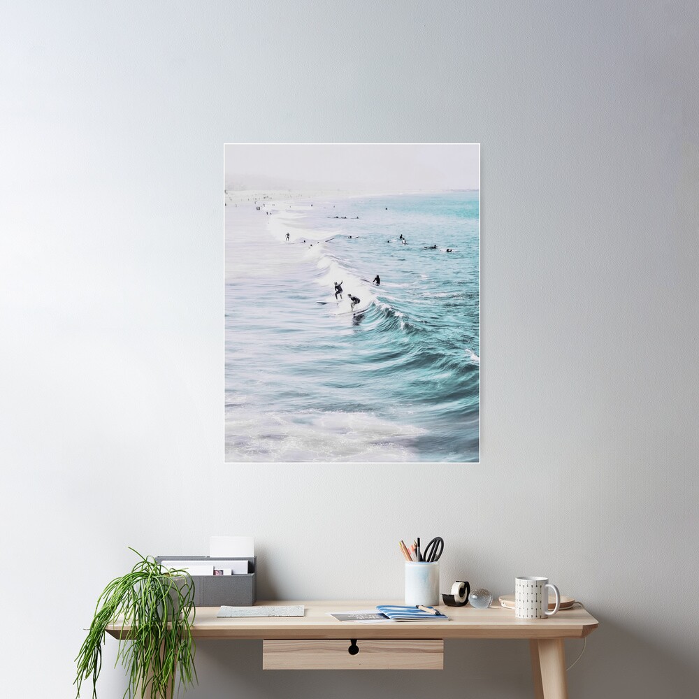 California beach, Ocean, Coast, Beach, Surfing, Water Poster