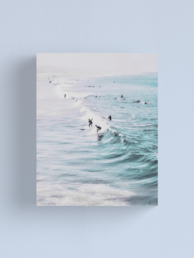 Kalifornien Strand Ozean Kuste Strand Surfen Wasser Leinwanddruck Von Juliaemelian Redbubble