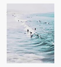 California beach, Ocean, Coast, Beach, Surfing, Water Photographic Print