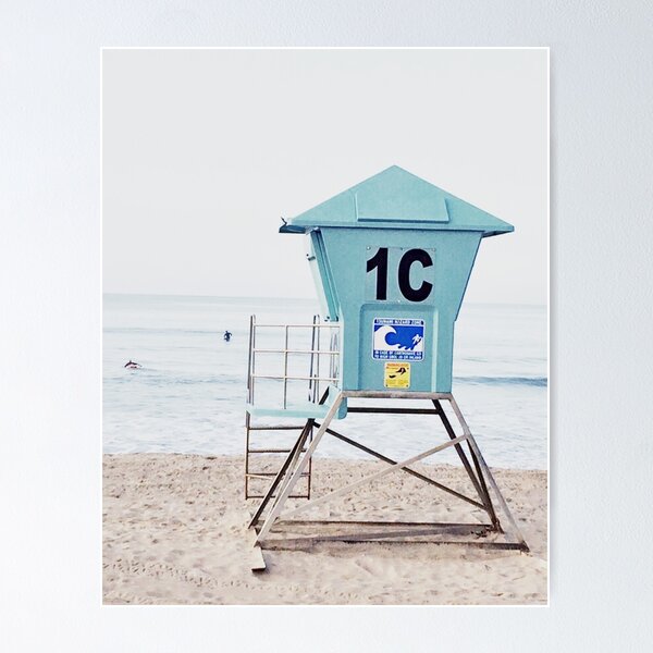 Item preview, California beach, Ocean, Coast, Beach art designed and sold by juliaemelian.