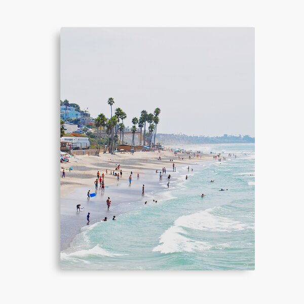 California beach, Ocean, Coast, Beach art, Water Canvas Print