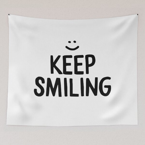 Item preview, Keep Smiling - Motivational Happiness Quote designed and sold by blueskywhimsy.