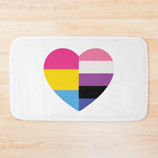 Item preview, Genderfluid Pansexual Heart designed and sold by dlpalmer.