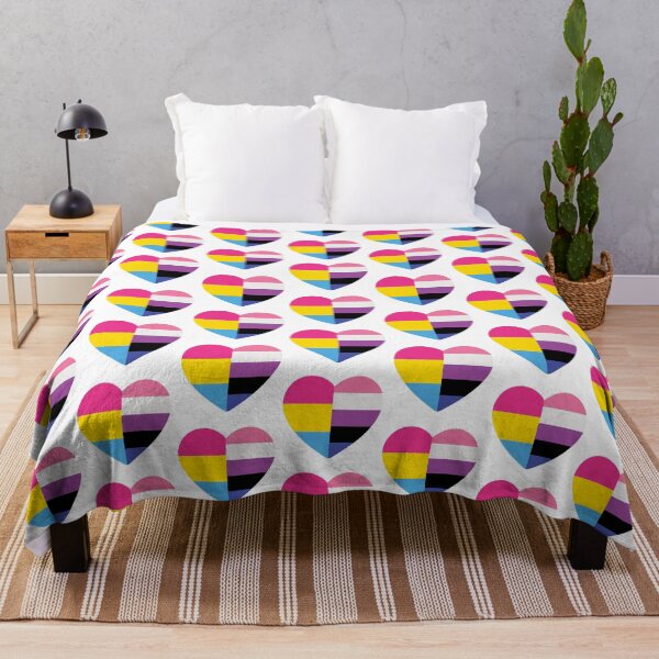 Item preview, Genderfluid Pansexual Heart designed and sold by dlpalmer.