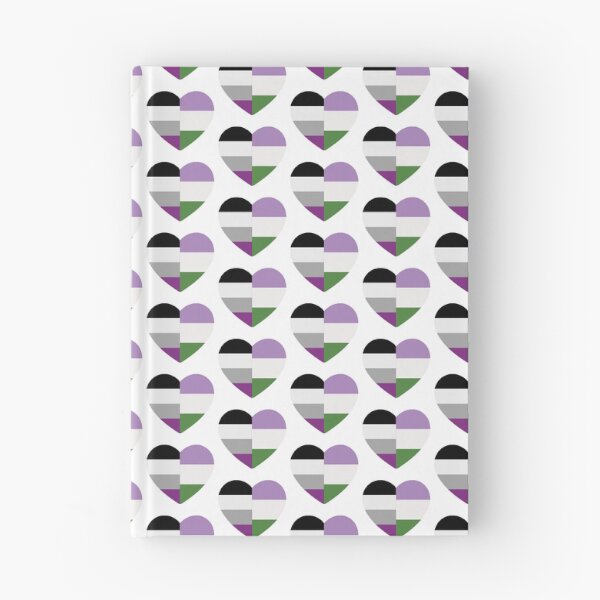 Item preview, Genderqueer Asexual Heart designed and sold by dlpalmer.
