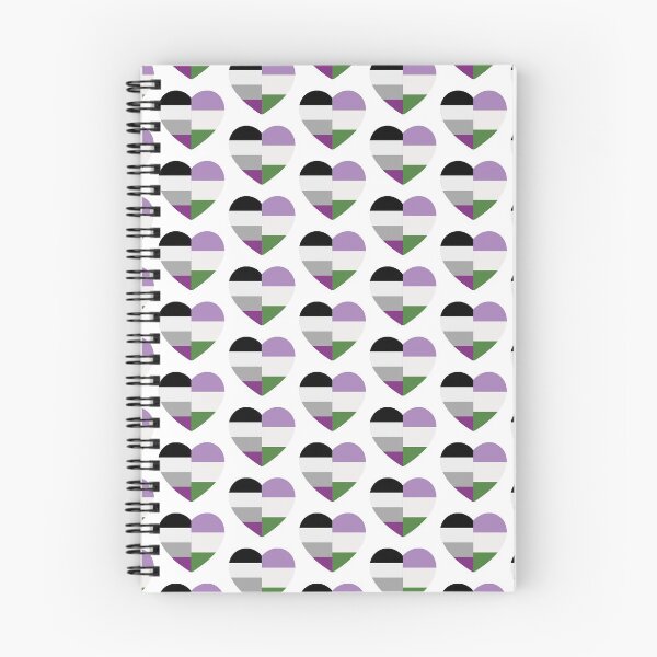 Item preview, Genderqueer Asexual Heart designed and sold by dlpalmer.