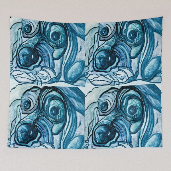 Item preview, Blue Tick Hound in Denim Tones designed and sold by EloiseArt.