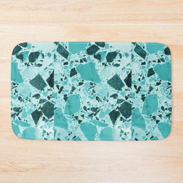 Item preview, Terrazzo Turquoise: Vintage Retro Terrazzo Tile in Aqua Blue designed and sold by kierkegaard.