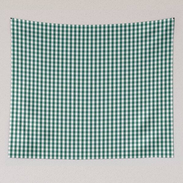 Item preview, Mini Celebration Town Dark Green and White Gingham Check designed and sold by CelebrationTown.