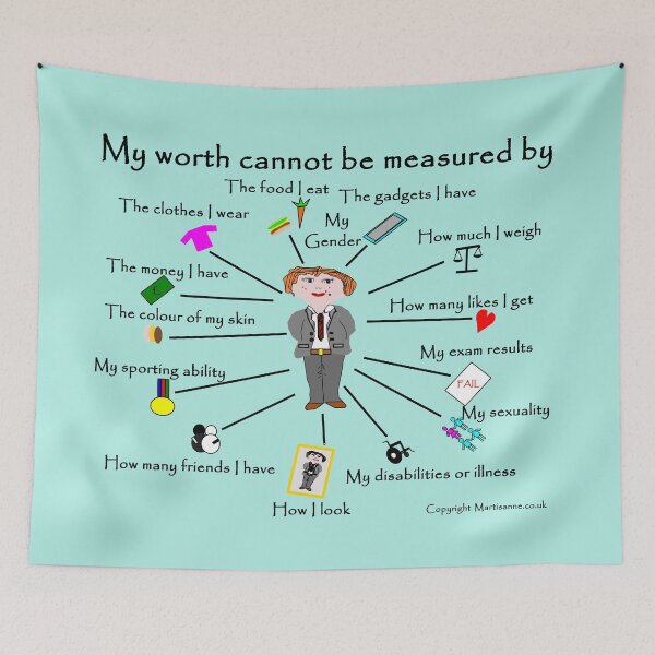 Item preview, My worth cannot be measured by B designed and sold by martisanne.