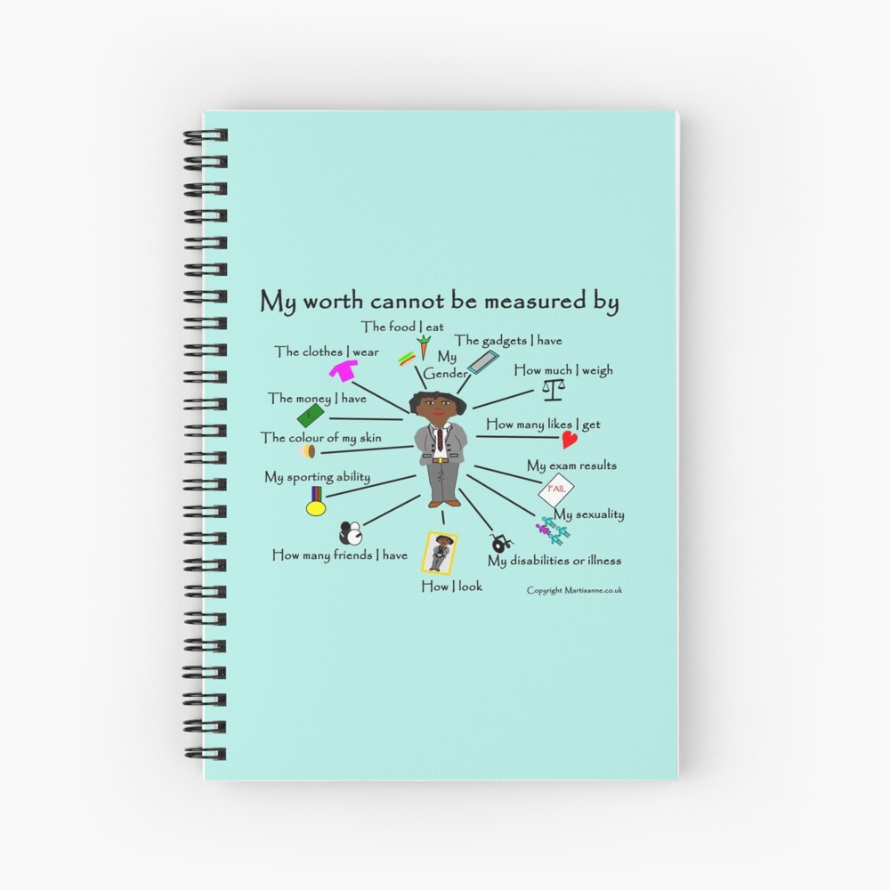 My worth cannot be measured by C Spiral Notebook