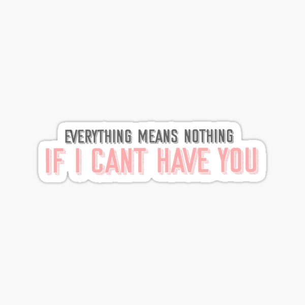 Shawn Mendes Lyrics Stickers for Sale